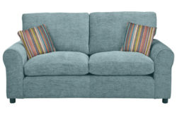 HOME Taylor Large Fabric Sofa - Blue